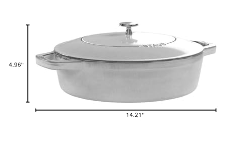 STAUB Cast Iron Chistera, Graphite-Grey, 28 cm