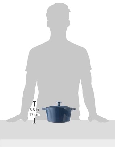 Cuisinart 3 Qt Casserole, Covered, Enameled Provencial Blue