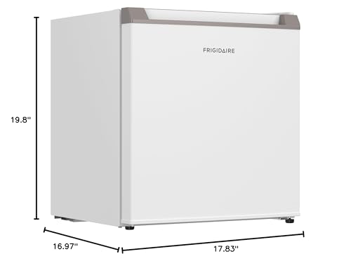 Frigidaire 1.6 cu ft Compact Mini Fridge, Perfect for Home or Office, Contemporary Series, White