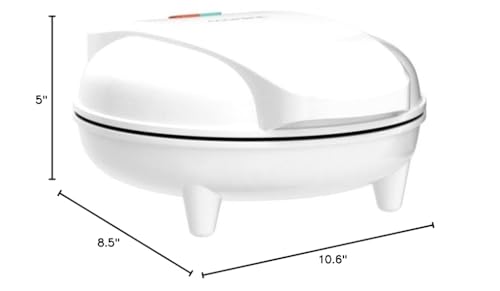 Courant Mini Donut Maker Machine for Holiday, Kid-Friendly, Breakfast or Snack, Desserts & More with Non-stick Surface, Makes 7 Doughnuts, White
