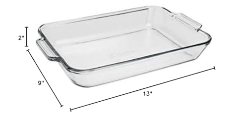 Anchor Hocking 81935OBL11 Oven Basics Bake Dish, 3 quart, Clear