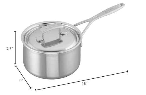 Demeyere Industry 5-Ply 2-qt Stainless Steel Saucepan