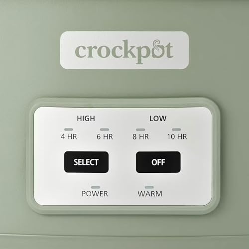 Crock-Pot Locking Lid 6qt Cook and Carry Programmable Slow Cooker Moonshine Green (Green)