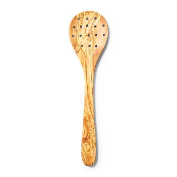 Sur La Table Olivewood Straining Spoon, Brown