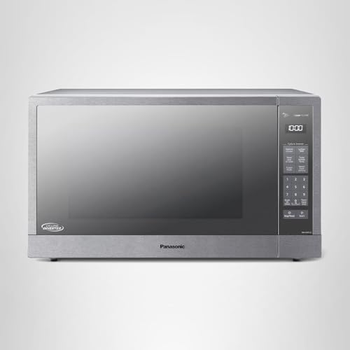 Panasonic Microwave Oven, Stainless Steel Countertop/Built-In Cyclonic Wave with Inverter Technology and Genius Sensor, 2.2 Cu. Ft, 1250W, NN-SN97JS (Silver)