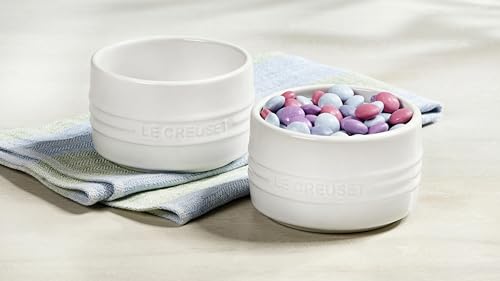 Le Creuset Stoneware Round Straight Wall Ramekin, 6.75oz., Flame