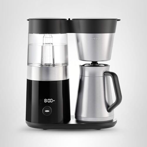 OXO Brew 9-Cup Coffee Maker – Stainless Steel, Programmable Coffee Machine with Single Serve or Full Carafe Options, SCA Certified Home Brewer
