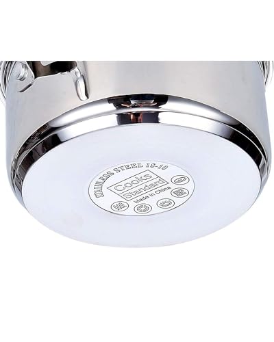 Cooks Standard Classic Stainless Steel Stock Pot with Lid, Large Cooking Pot for Pasta, Soup, Spaghetti, Oven Safe, Dishwasher Safe, Induction Compatible Cookware, 20-Quart