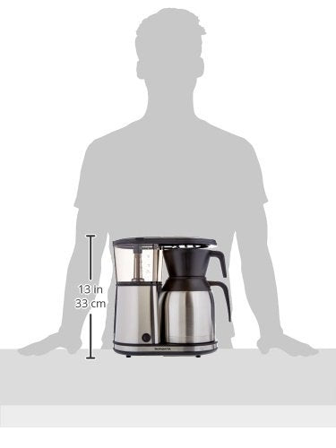 -Bonavita 8 Cup Coffee Maker, One-Touch Pour Over Brewing with Thermal Carafe, SCA Certified, Stainless Steel (BV1900TS)