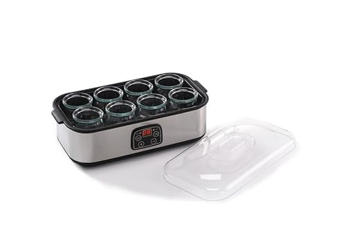 Culinary Chef Series MAGNAVOX HOME, Ultimate Probiotic Yogurt Maker with Adjustable Time & Temp Control - Make Trillions of Live Probiotics with 8 GLASS JARS - Greek Yogurt Maker