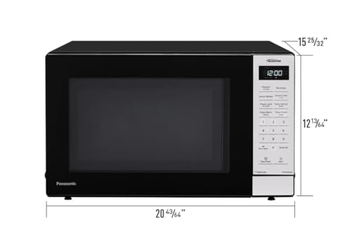 Panasonic 1.2 cu. ft. Inverter Microwave 1250W - NN-SN68QB (Renewed)