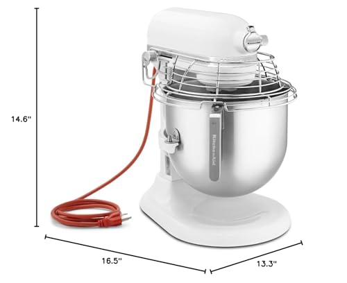 KitchenAid Commercial Series 8 Quart Bowl-Lift Stand Mixer with Stainless Steel Bowl Guard - KSMC895