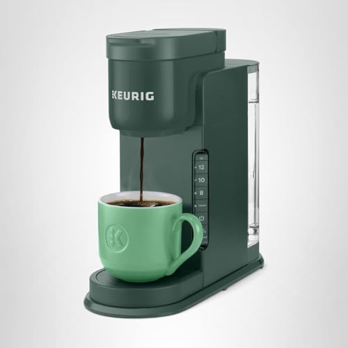 Keurig K-Express Single Serve K-Cup Pod Coffee Maker, 3 Brew Sizes, Strong Button Feature, 42oz Removable Reservoir, Evergreen