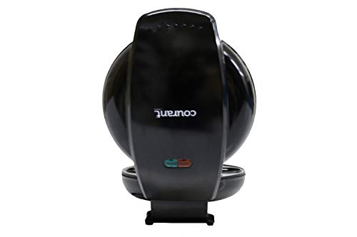Courant Mini Donut Maker Machine for Holiday, Kid-Friendly, Breakfast or Snack, Desserts & More with Non-stick Surface, Makes 7 Doughnuts, Black