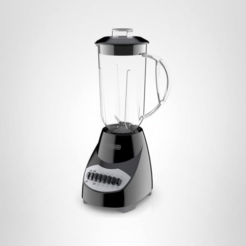 BLACK+DECKER Crush Master Blender, 10-Speeds with Stainless Steel Blades, Black, BL2010BP