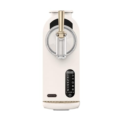 Whynter 7-in-1 Soft Serve Ice Cream and Slushy Machine, 1.6 Quarts, with Built-in Compressor, Self-Cleaning Mode, LCD Touch Control, and Adjustable Firmness, (Gold White)