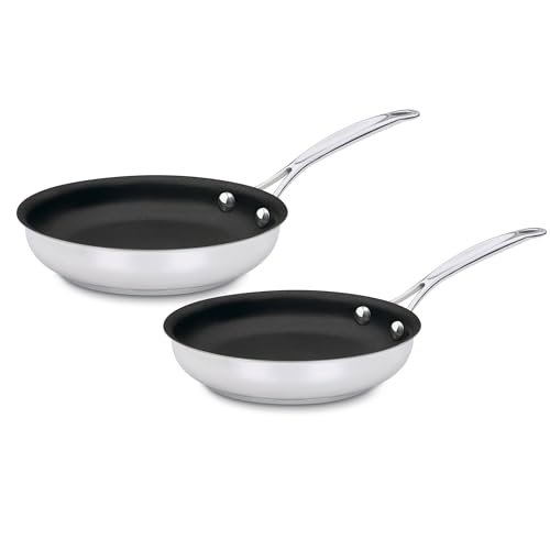 Cuisinart Chef's Classic™ Stainless Non-Stick Skillets, 9" Skillet & 11" Skillet Set