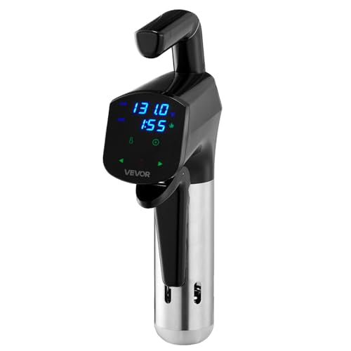 VEVOR Sous Vide Precision Cooker, 1100W Sous-Vide Cooking Machine, Immersion Circulator with LED Digital Display, Secure Clamp Design, Temperature & Timer Control, Professional Sous Vide Cooker