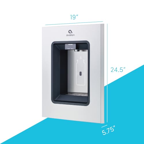 Avalon in-Wall Bottle Filling Station, Sensor Dispensing, Self Cleaning, Digital Bottle Counter Display, Dual Filtration, WiFi Enabled, Stainless Steel