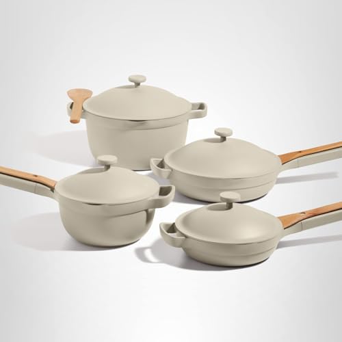 Our Place Cookware Set - 13-Piece Kit Including the Always Pan, Perfect Pot and Spatulas | Multifunctional, Toxin-Free Nonstick | Heat Safe up to 450°F | Oven, Stove, Induction Compatible | Steam