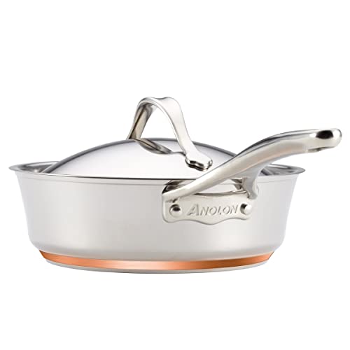 Anolon Stainless Steel & Hard Anodized Aluminum, Cookware Set (11 Piece)
