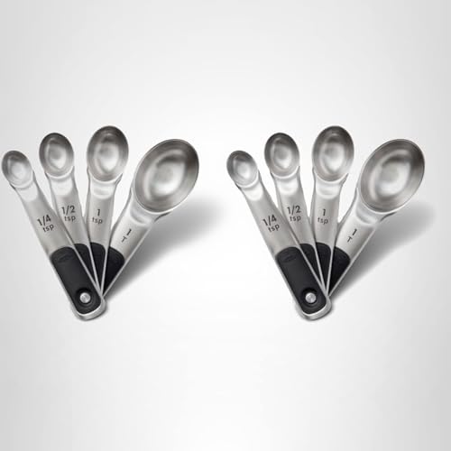 OXO Good Grips 4 Piece Stainless Steel Measuring Spoons with Magnetic Snaps