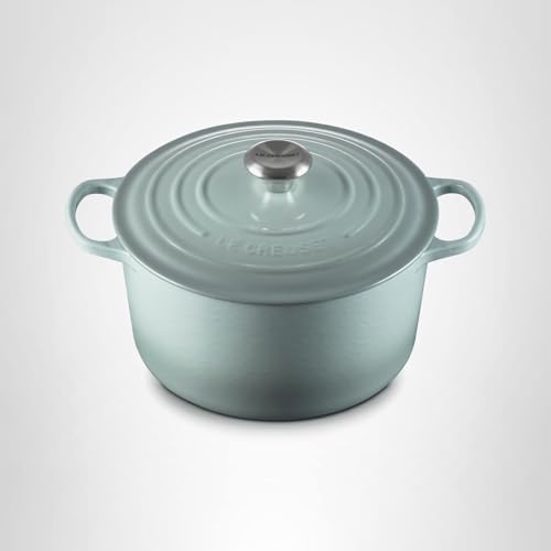 Le Creuset Enameled Cast Iron Signature Deep Round Oven, 6.5 qt., Sea Salt