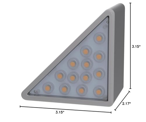 VOLISUN Solar Stair Lights 6 Pack, Solar Step Lights Waterproof IP67, Outdoor Step Light with 13 LEDs, Outdoor Lighting Decor for Yard Stair, Patio, Front Step, Front Porch and Deck(Cool White)