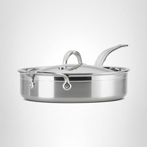 ProBond Forged 3.5-Quart Professional Clad Stainless Steel Sauté Pan with Lid