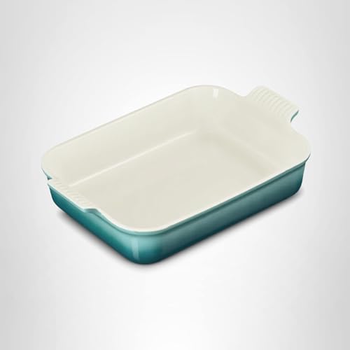 Le Creuset Stoneware Heritage Rectangular Baking Dish, 4 qt., Riviera