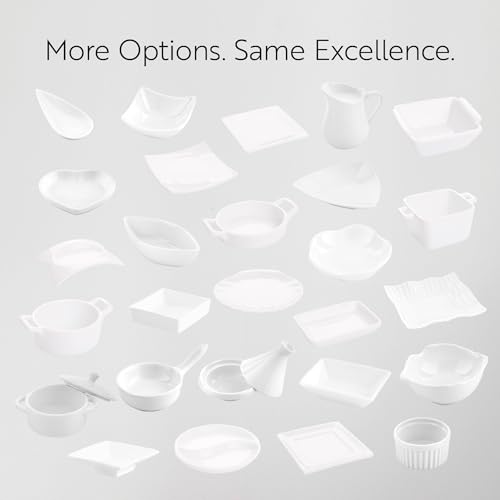 Restaurantware 3 Ounce Mini Cocotte 10 Oven-Safe Mini Dishes - Built-In Handles Microwave-Safe White Porcelain Mini Dutch Oven With Lid Dishwasher-Safe For Baking Appetizers Or Desserts