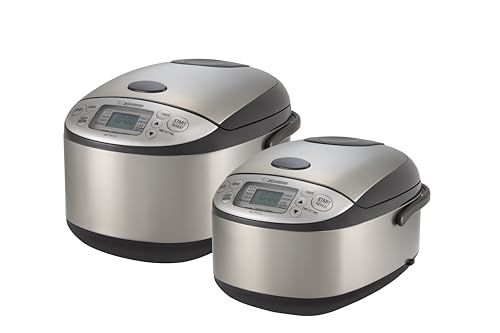 Zojirushi NS-TPC10XT Micom Rice Cooker & Warmer (with PFAS-Free Nonstick), 5.5-Cup, Stainless Brown