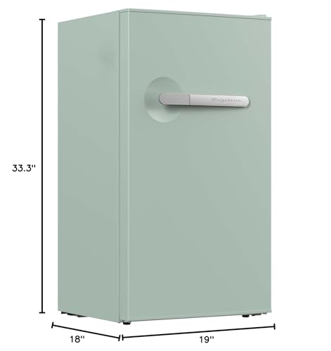 Frigidaire Refrigerator-Retro Mini Fridge Energy Saving-Adjustable Thermostat Control- Ideal for Dorm, Office, RV, Garage, Apartment 3.1 Cu Ft, GREEN