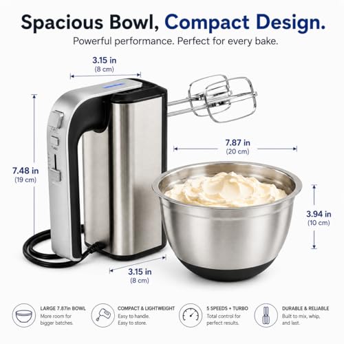 Electric Butter Churner with One-Touch & Adjustable Speeds, Butter Maker for Baking Prep & Farm Breakfasts, Butter Churn for DIY Family Fun – Kitchen Gadget