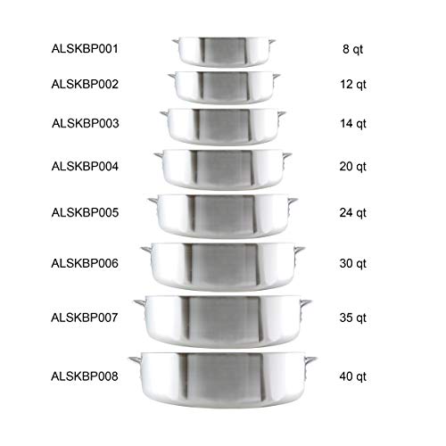 Thunder Group 14 Quart Aluminum Braiser with Lid