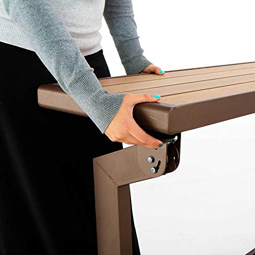 LIFETIME 60054 Convertible Bench / Table, Faux Wood Construction