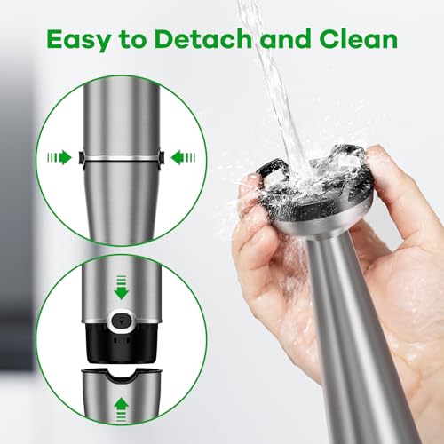 Turelar Immersion Blender Handheld Corded Hand Blenders Set 1100W, Trigger Variable Speed 5 in 1 Stick Emulsifier with Chopper, Whisk and Frother for Soup, Baby Food and Smoothies, Black