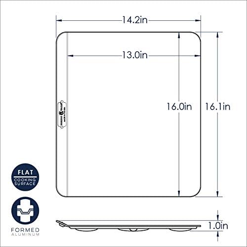 Nordic Ware Naturals Insulated Baking Sheet, Uncoated Natural Aluminum for Cooking and Baking