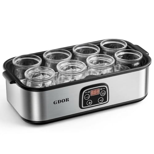 GDOR Yogurt Maker with Adjustable Temp & Timer