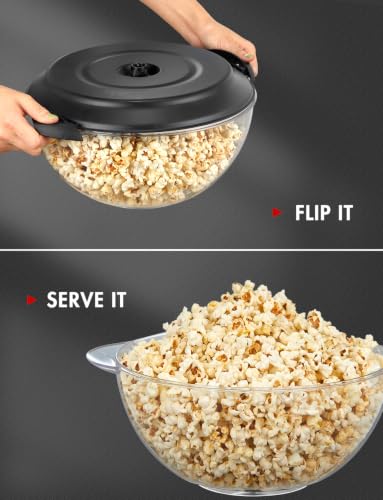 Elysium Popcorn Machine, 2-in-1 Electric Popcorn Popper Maker with Stirring