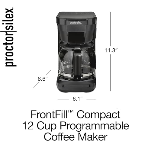Proctor Silex Digital & Programmable FrontFill 12 Cup Drip Coffee Maker