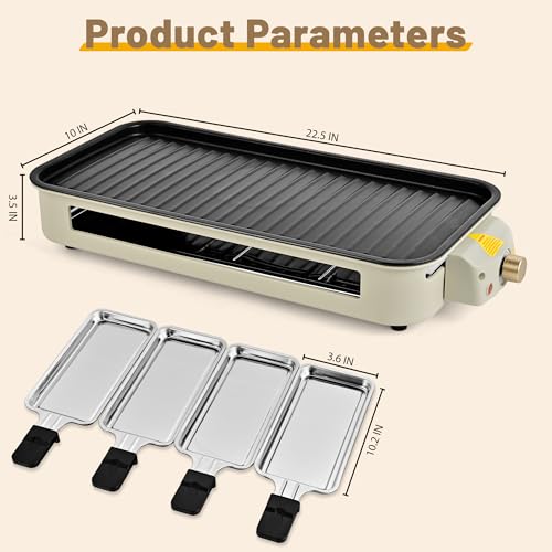 Pukomc Electric Indoor Grill,2 in 1 Indoor Grills for Kitchen