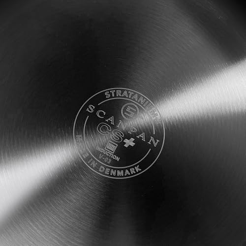 Scanpan CS+ 3 QT Nonstick Saute Pan – Compatible with All Cooktops, Induction Ready, Metal Utensil Safe, Oven Safe to 500°F, Dishwasher Safe