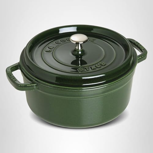 Staub Cast Iron Cocotte Made in France, 4-qt, Basil