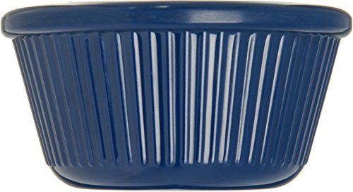 Carlisle FoodService Products Plastic Ramekins, Sauce Bowl For Catering, Kitchen, Restaurant, 3 Ounces, Cobalt Blue