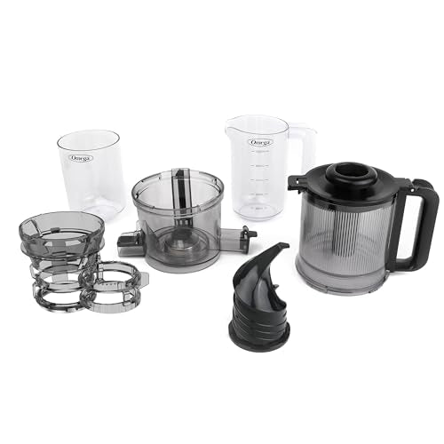 Omega Cold Press Juicer – Slow Masticating Hands Free Juicer Machine for Vegetables and Fruits with Wide Mouth Hopper for Whole Recipe Batch Juicing, Time Saving Series, Easy to Clean, 150-Watt Motor