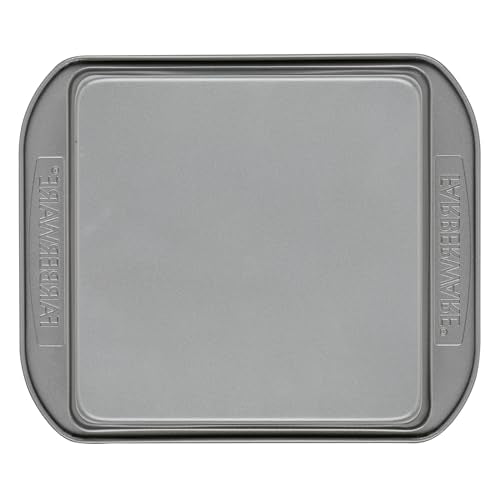 Farberware Nonstick Bakeware 9x9 Baking Pan, Square Cake Pan, Gray