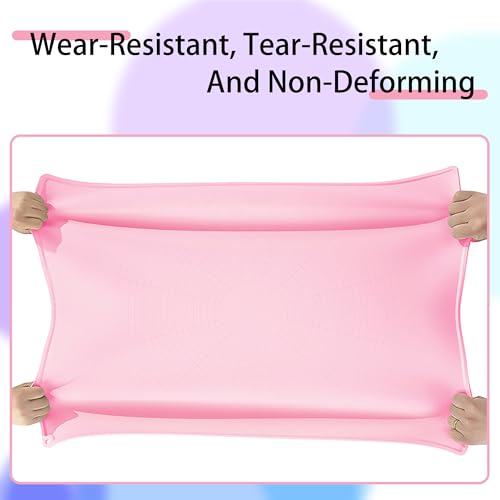 Silicone Baking Mat 32" x 24", Extra Thick Non-stick Pastry Mat with Measurements and Edge Heightening, Food Grade Silicone for Countertop Dough Rolling(With Dough Scraper/Pastry Brush/Cable Tie)