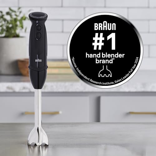 Braun Multiquick 5 Vario Hand Blender (SS Blending Shaft+1.5C Chopper+ Masher + Whisk+ Beaker), MQ5027, Black