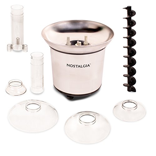 Nostalgia CFF986 32-Ounce Stainless Steel Chocolate Fondue Fountain, 2-Pound Capacity, Easy to Assemble 4 Tiers, Perfect for Nacho Cheese, BBQ Sauce, Ranch, Liqueurs